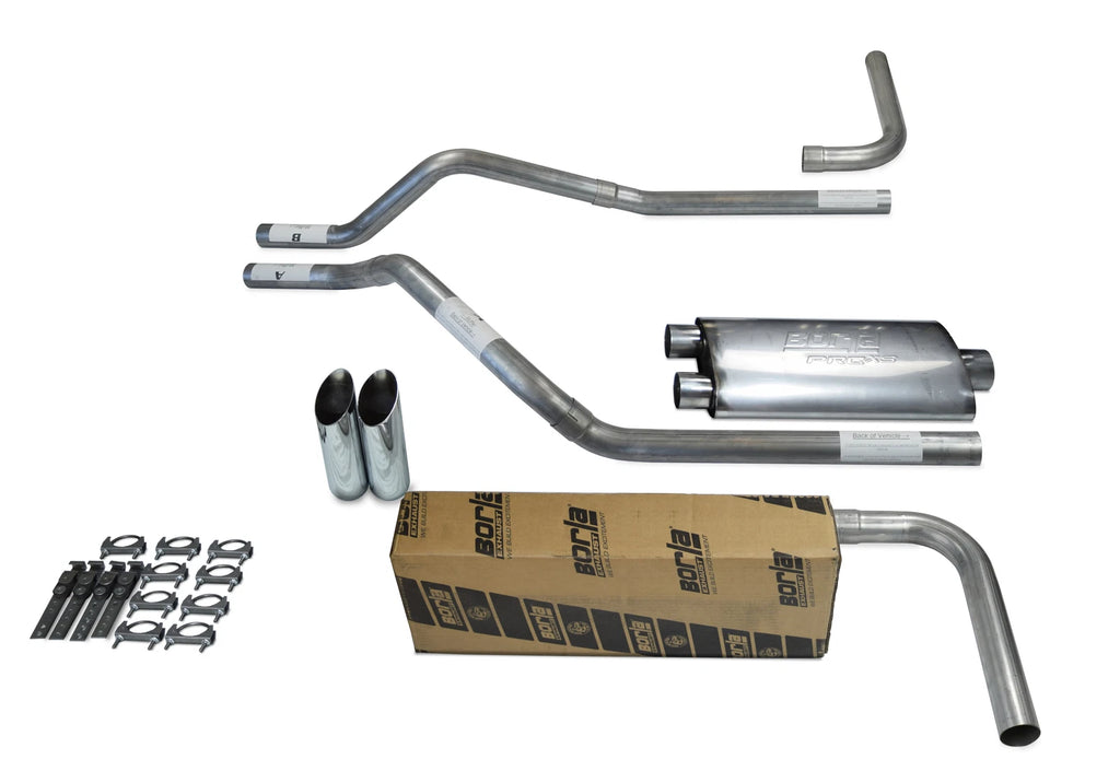 2.5" Dual Exhaust Kit for GMC Jimmy (2000–2004) - Borla Pro XS Slash Tip