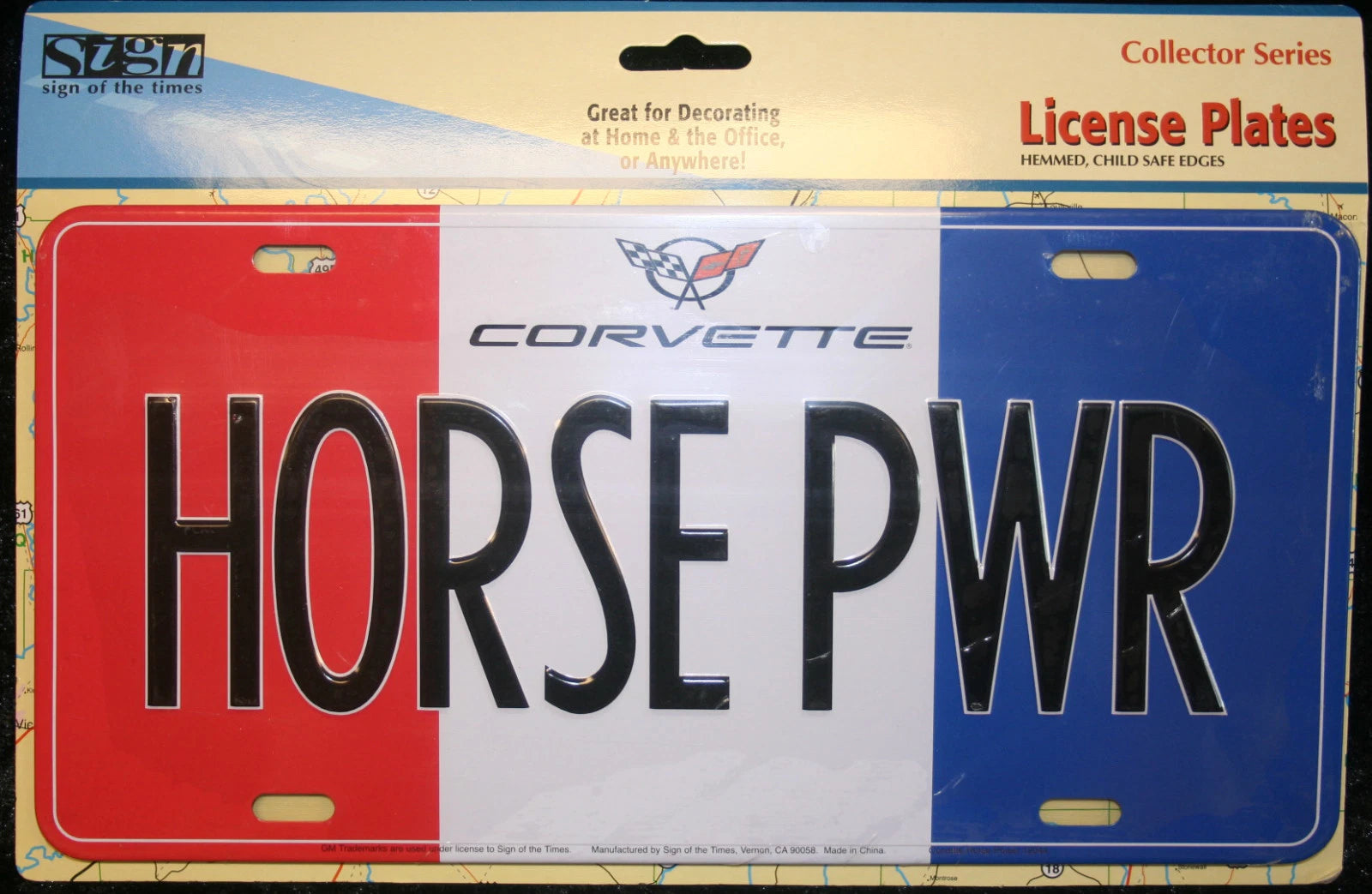 Corvette License Plate Emblem for Chevrolet Corvette