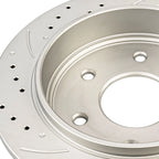 Rear Drilled Slotted Zinc Coated Brake Rotors for Nissan Titan (2004–2015)