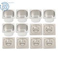Set of 6 Steam Table Pans for Restaurant Use (1/6 Size, 4 Inch Deep)