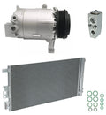 AC Compressor Kit w Condenser Replacement for Chevrolet Malibu 2008–2012
