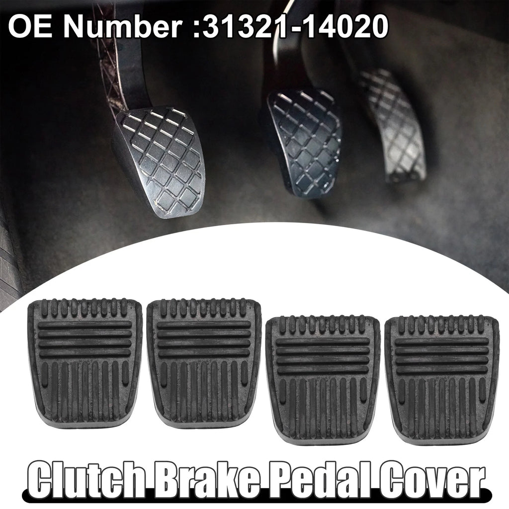 Set of 4 Anti-Slip Clutch Brake Pedal Covers for Toyota 4Runner (1984–2001)