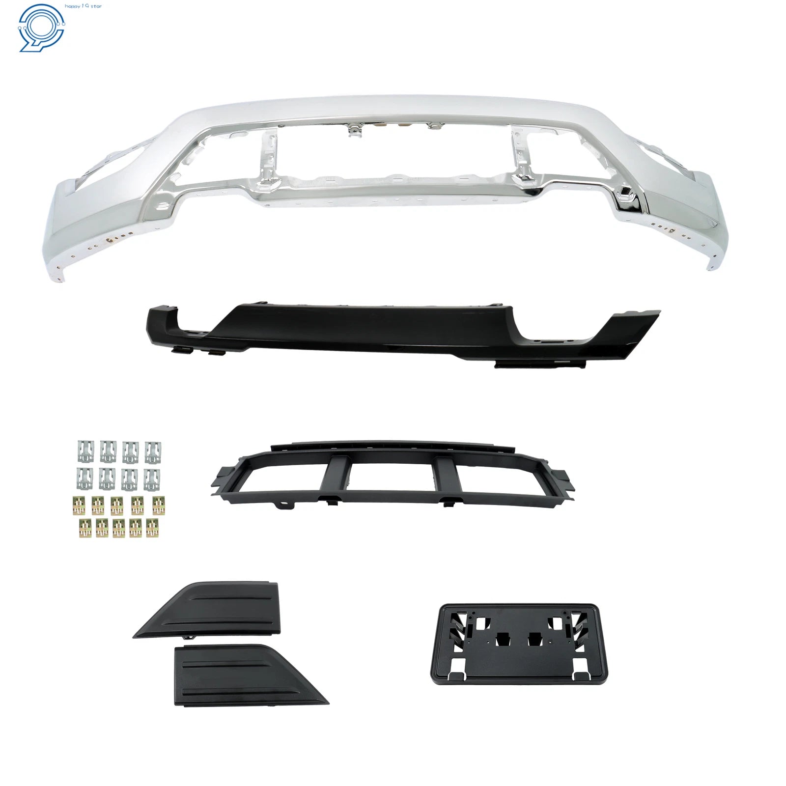 Front Bumper Face Bar for Ford F-150 (2021–2023) Steel, 6PCS