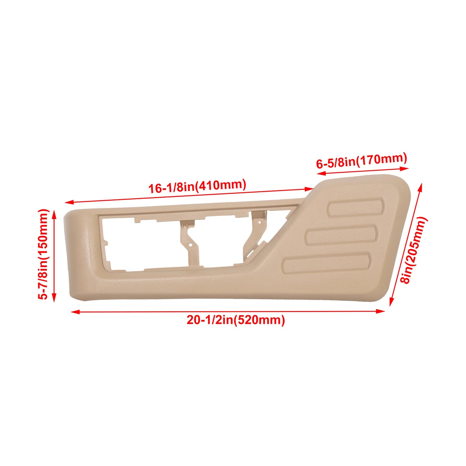 Front Driver Seat Panel Trim for Ford F250 F350 Super Duty (2008–2010)
