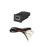 USB-A QC3.0 Charger Port Socket Kit for Transporter (2015–2024) LED Red