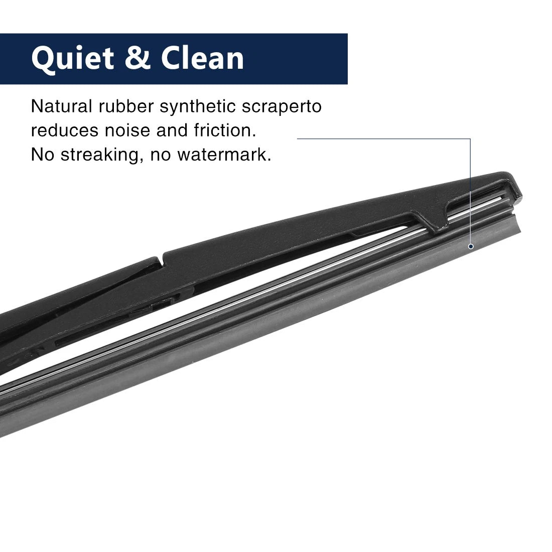 Set of 2 Rear Windshield Wiper Blade Arms for Lexus RX450h (2009–2017) 16 Inch