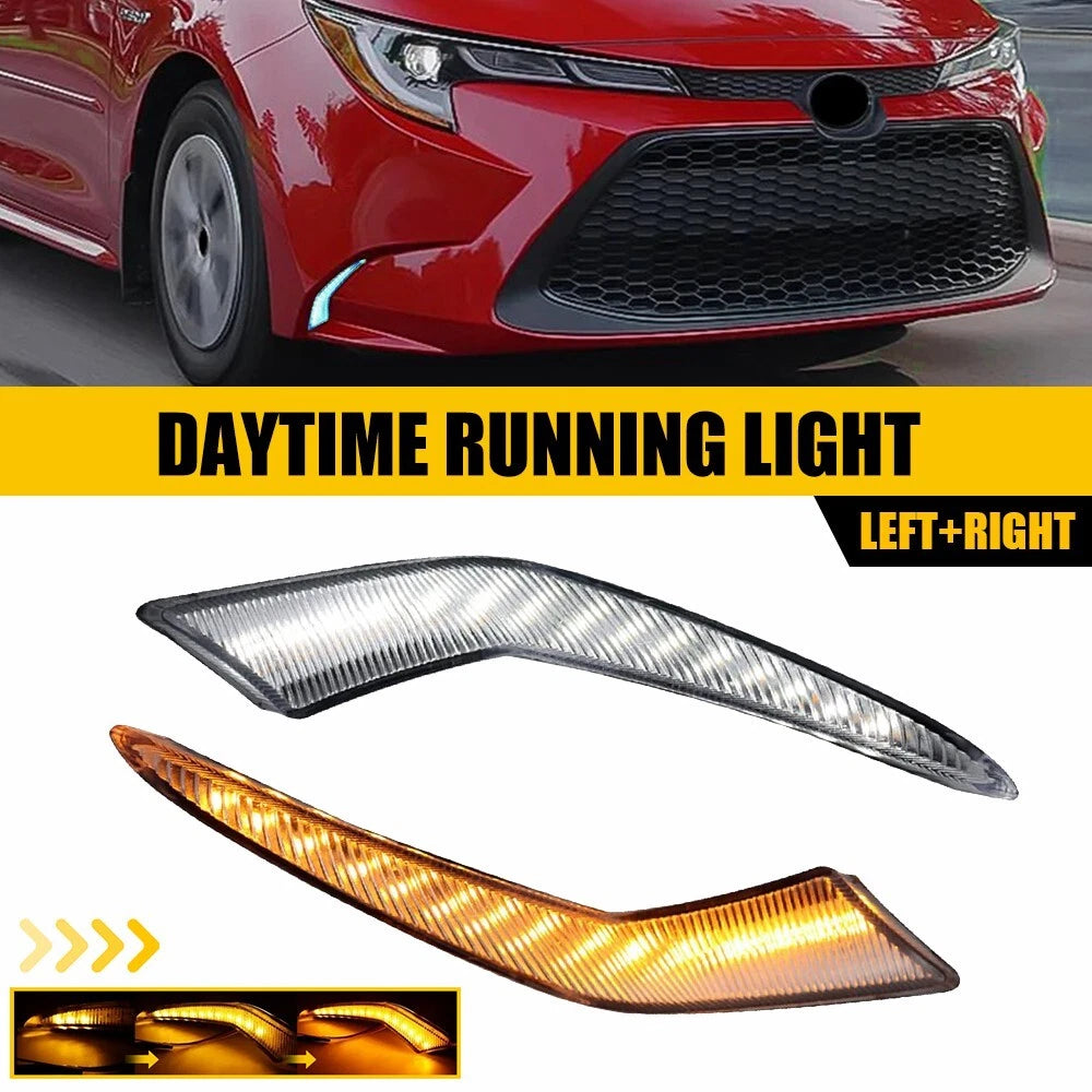 LED Daytime Running Fog Lights for Toyota Corolla (2020–2023) DRL H