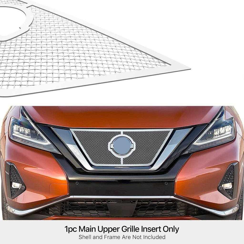 Stainless Chrome Mesh Grille Insert for Nissan Murano (2019-2024)