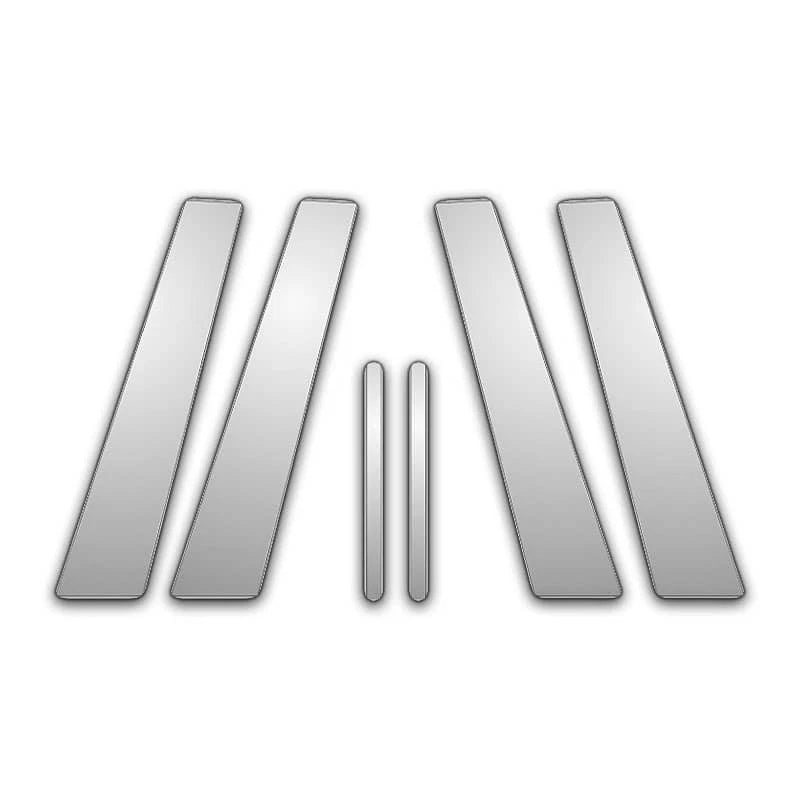 4Dr 6Pc Chrome Pillar Posts for 2010-2012 Volkswagen Gti - P7240