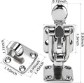 Stainless Steel Anti-Rattle Lockable Hatch Latch for