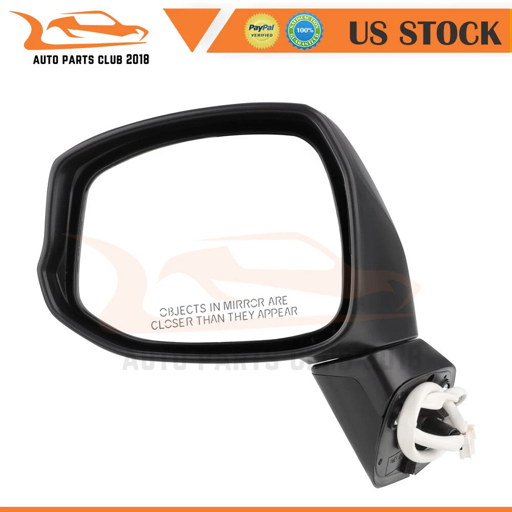 Power Door View Mirror Driver Side for Honda Civic (2012–2014) Textured Black