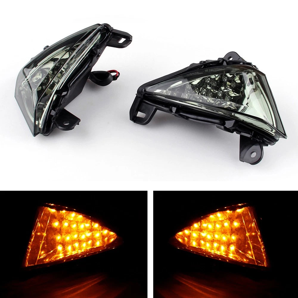 Front LED Turn Signals for Kawasaki Z750 Z1000 (2007–2009) Smoke