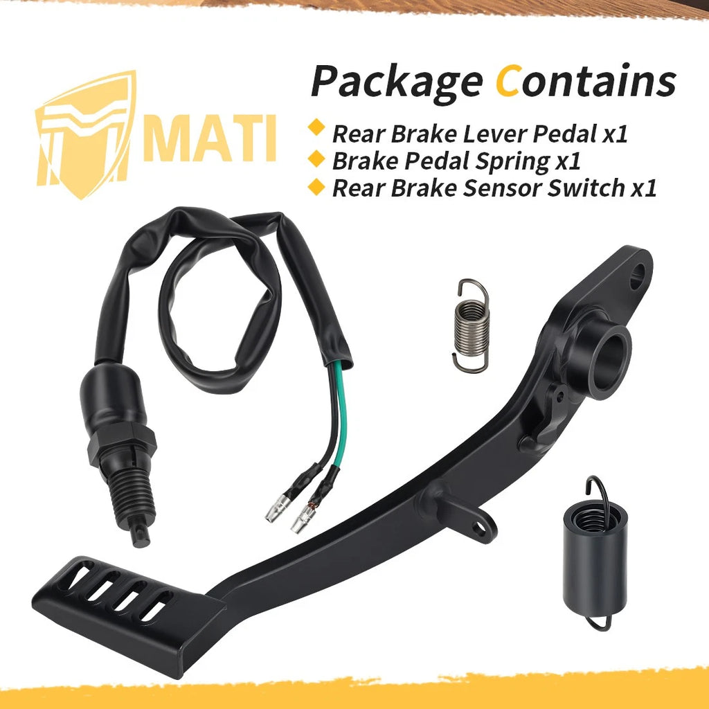 Rear Brake Foot Pedal Lever w/ Sensor Switch for Honda CB300F CBR300R (2016–2022)