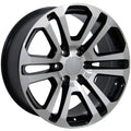 Black Wheel 20x9 w/Machined Face for 2003-2014 Chevy Express - OWH2462