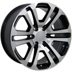 Black Wheel 20x9 w/Machined Face for 2003-2014 Chevy Express - OWH2462