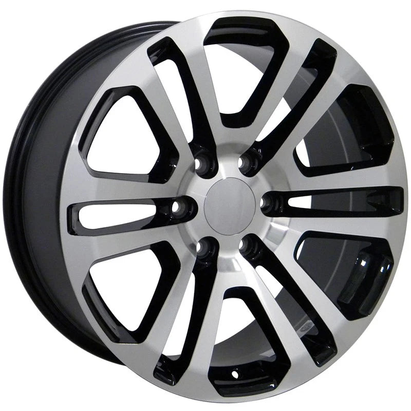 Black Wheel 20x9 w/Machined Face for 2003-2014 Chevy Express - OWH2462