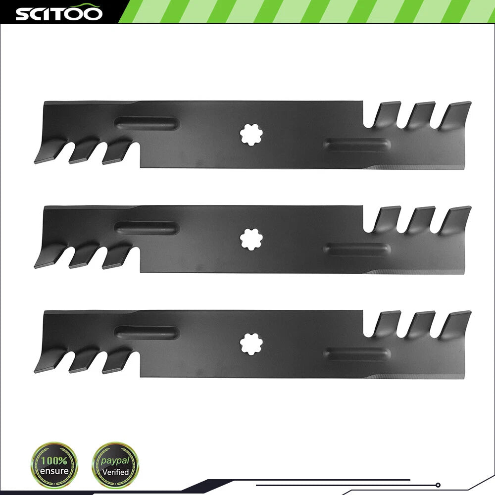 3 Deck Blades for John Deere LA145 LA155 LA165 X140 X165 Z245 Z25 GY20852 GX21784