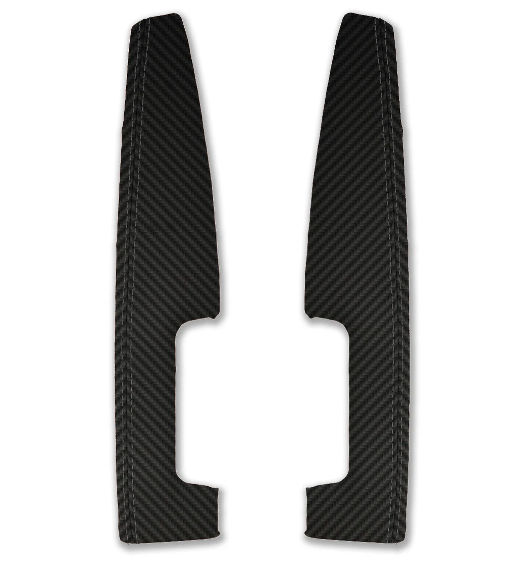 Carbon Fiber Door Panel Armrest Cover for BMW E65 E66 (2001–2008)
