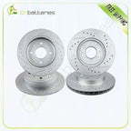 Drilled & Slotted Brake Rotors for Acura Integra, Honda Civic (1990–2000)