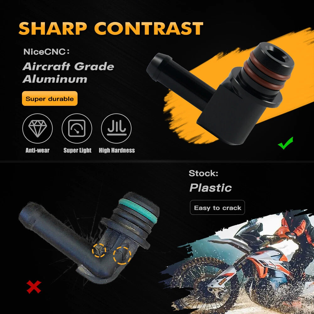 CNC Fuel Spigot for KTM 690 Supermoto (2007–2009) Duke/R (2008–2015) Enduro/R SMC/R (2008–2021)