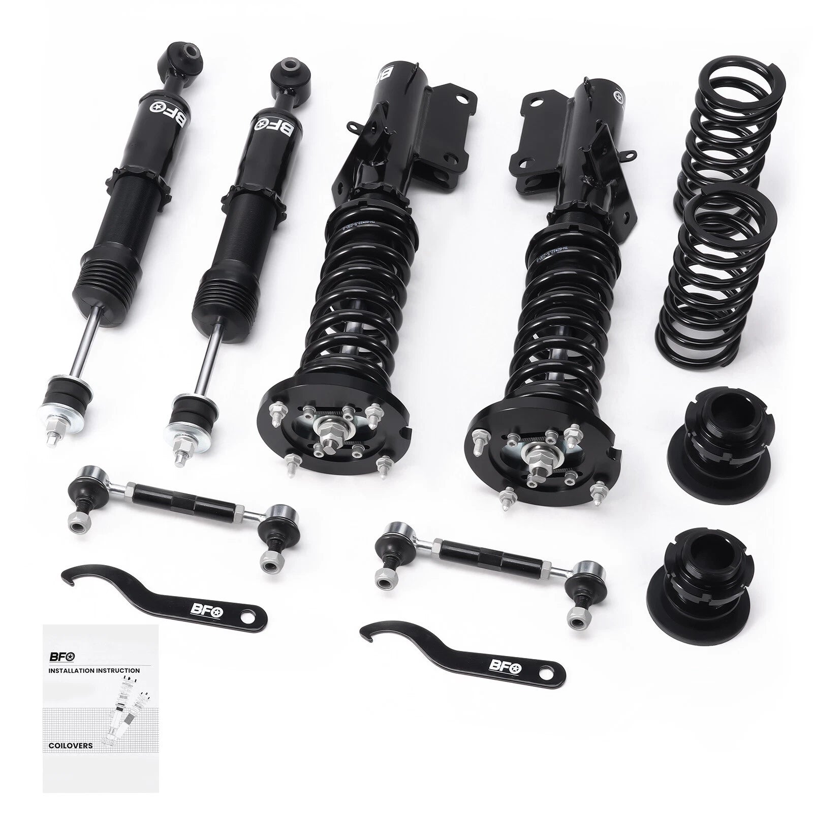 Coilover Strut Suspension Spring Kit for Ford Mustang (2005–2014) Adjustable Height