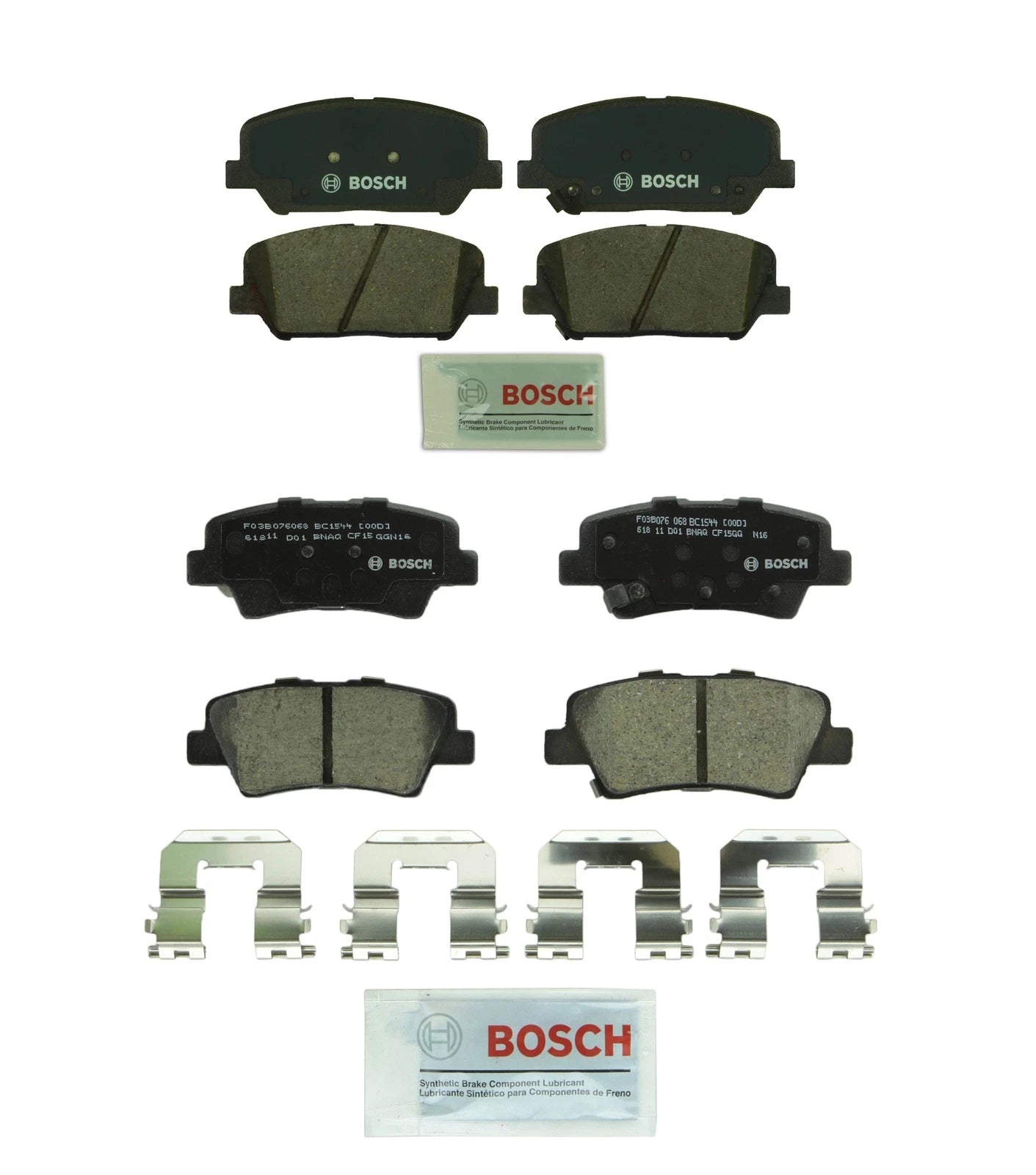 Bosch QuietCast Brake Pads Kit for Kia Optima 2.4L L4 (2011–2015)
