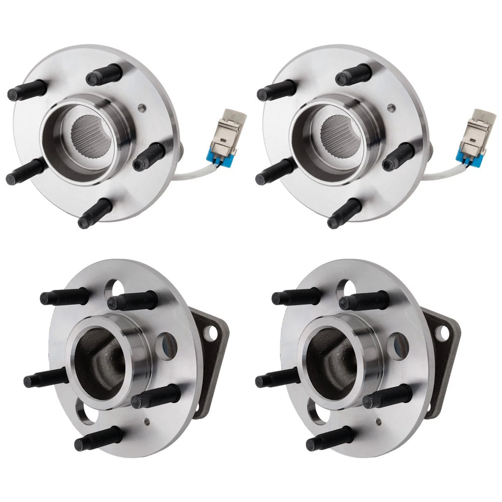 Set of 4 Wheel Hubs for Oldsmobile Chevrolet (Front & Rear)