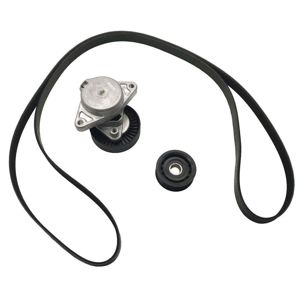Serpentine Belt Tensioner Pulley Kit for Mercedes-Benz C240 G500 E320 SLK55 (2001–2006)