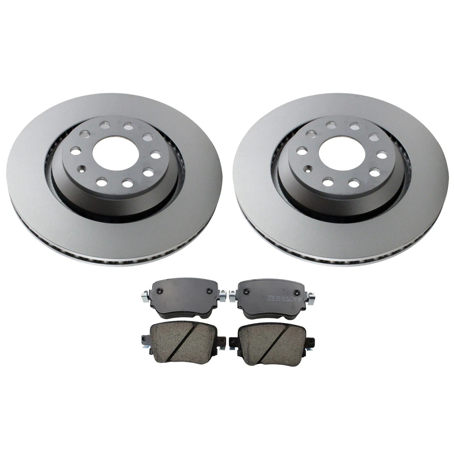 Rear Brake Kit with SHW 310mm Disc Rotors & Akebono Ceramic Pads for Audi Q3 VW GTI