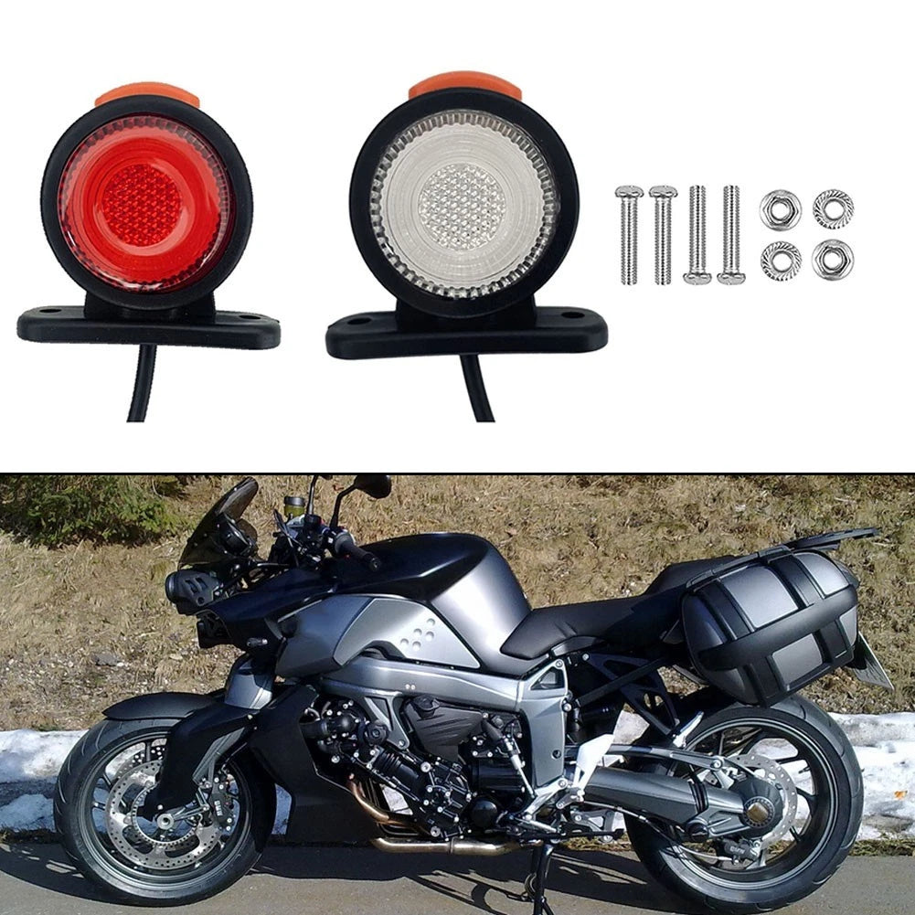 2X LED Indicator Lamps for Truck Car (1224V) - Water Resistant Design