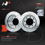 Front Drilled Brake Rotors for Ford F-250 F-350 Super Duty (1999–2004)