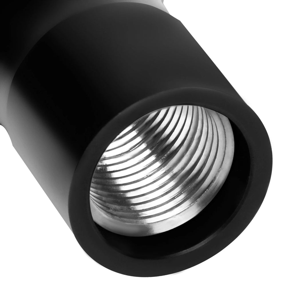 Spherical Teardrop Shift Knob for Universal Fit (Black, Thread Adapters)