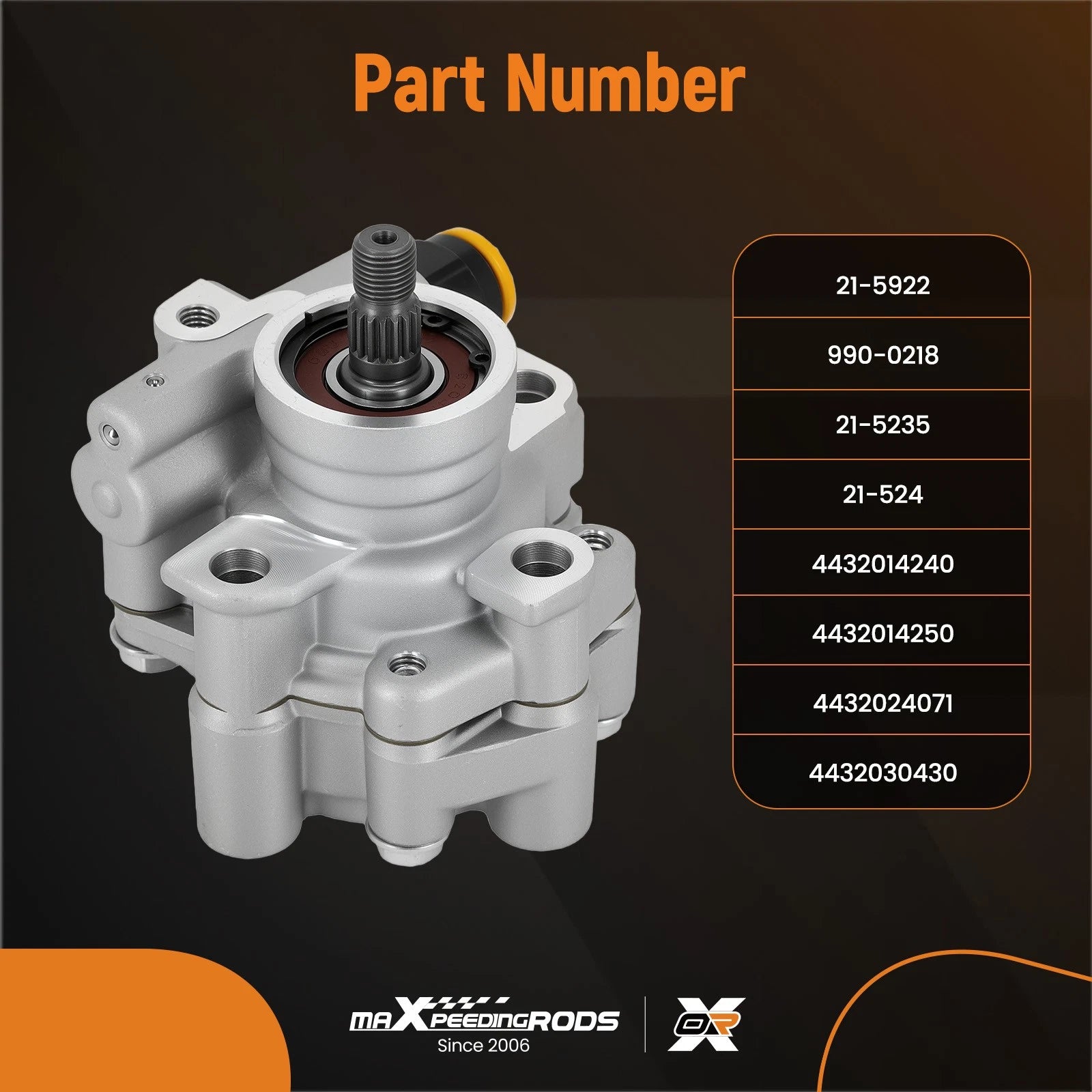 Power Steering Pump for Lexus SC300, Toyota Supra 3.0L L6 (1992–2000) 4432014250