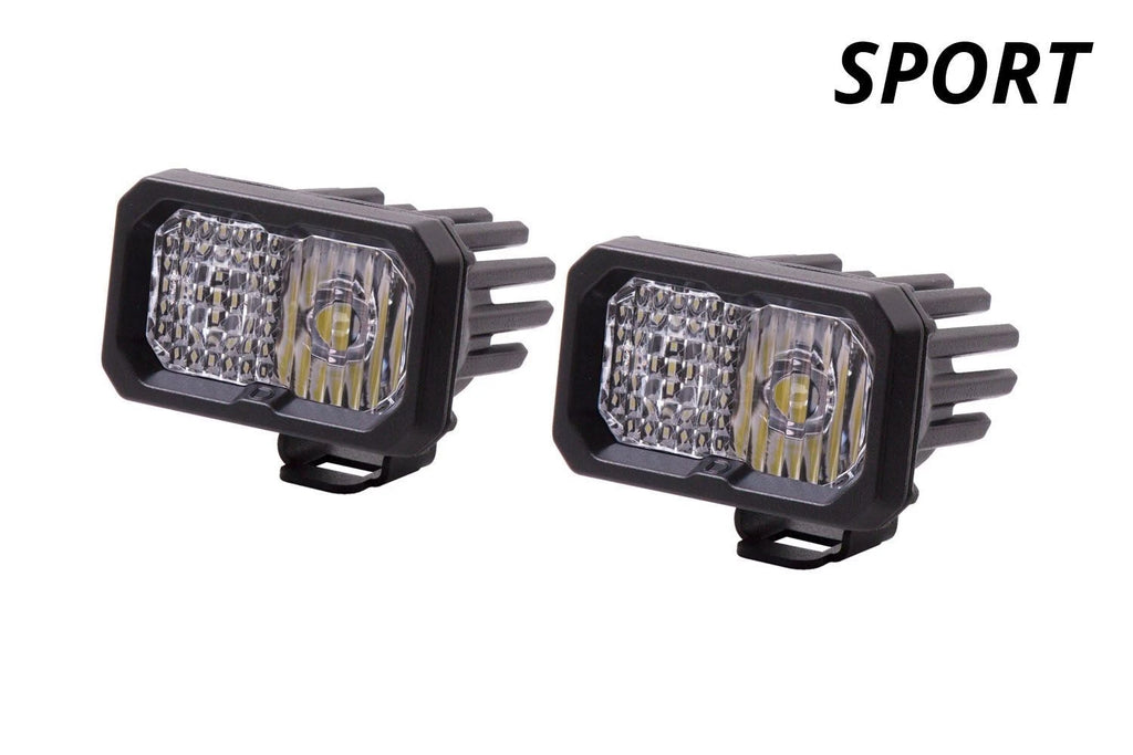 LED Fog Light Pods SAE DOT 2 Inch Replacement for Diode Dynamics ABL (2009–2018)