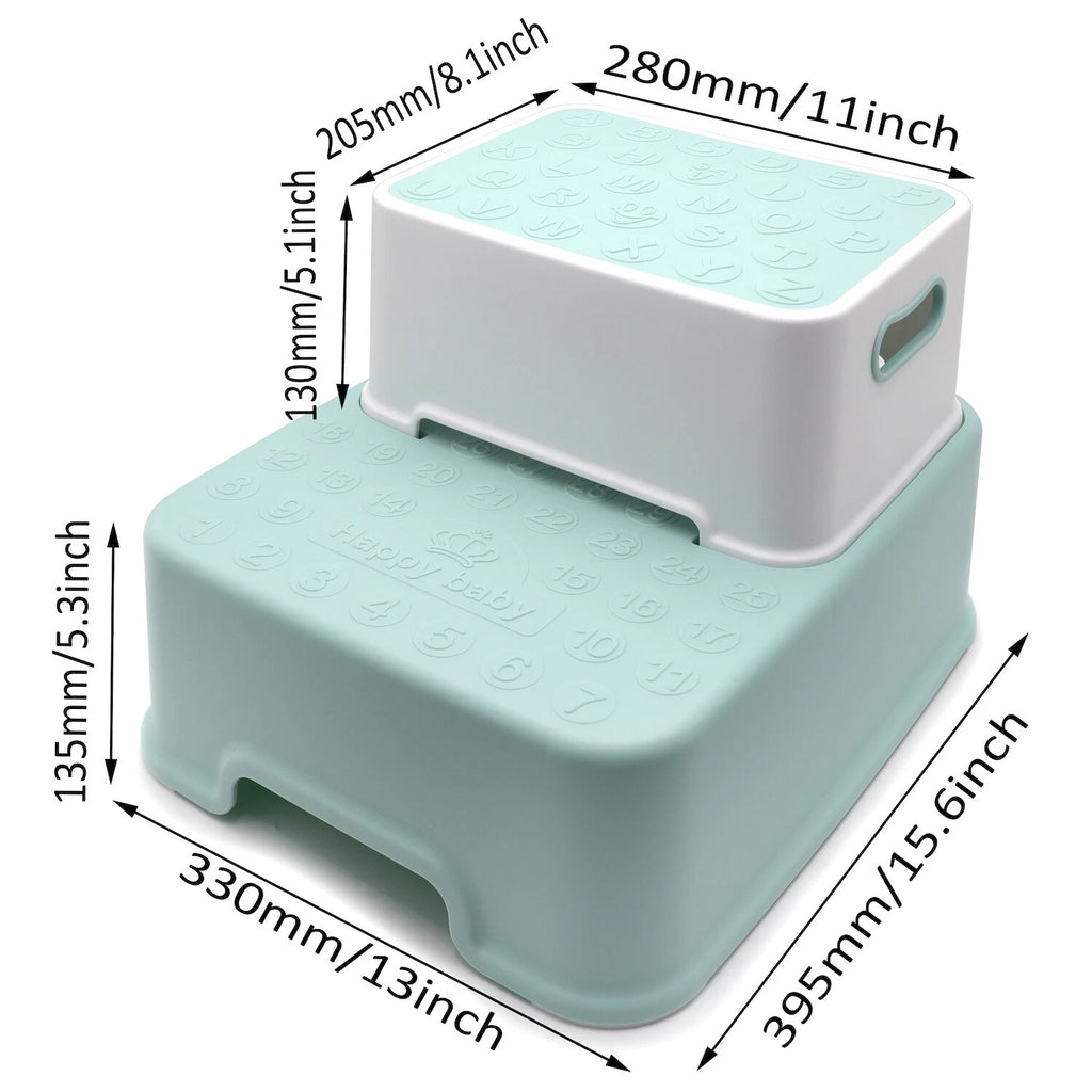 2X Anti-Slip Step Stool for Toddler Kids Bathroom Potty