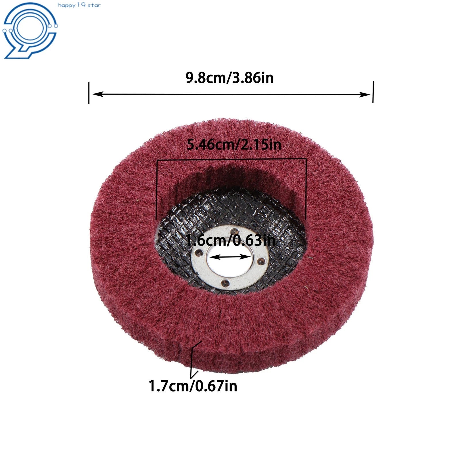 4 Inch Scour Flap Discs for Angle Grinder (Pack of 10, 180 & 320 Grit)
