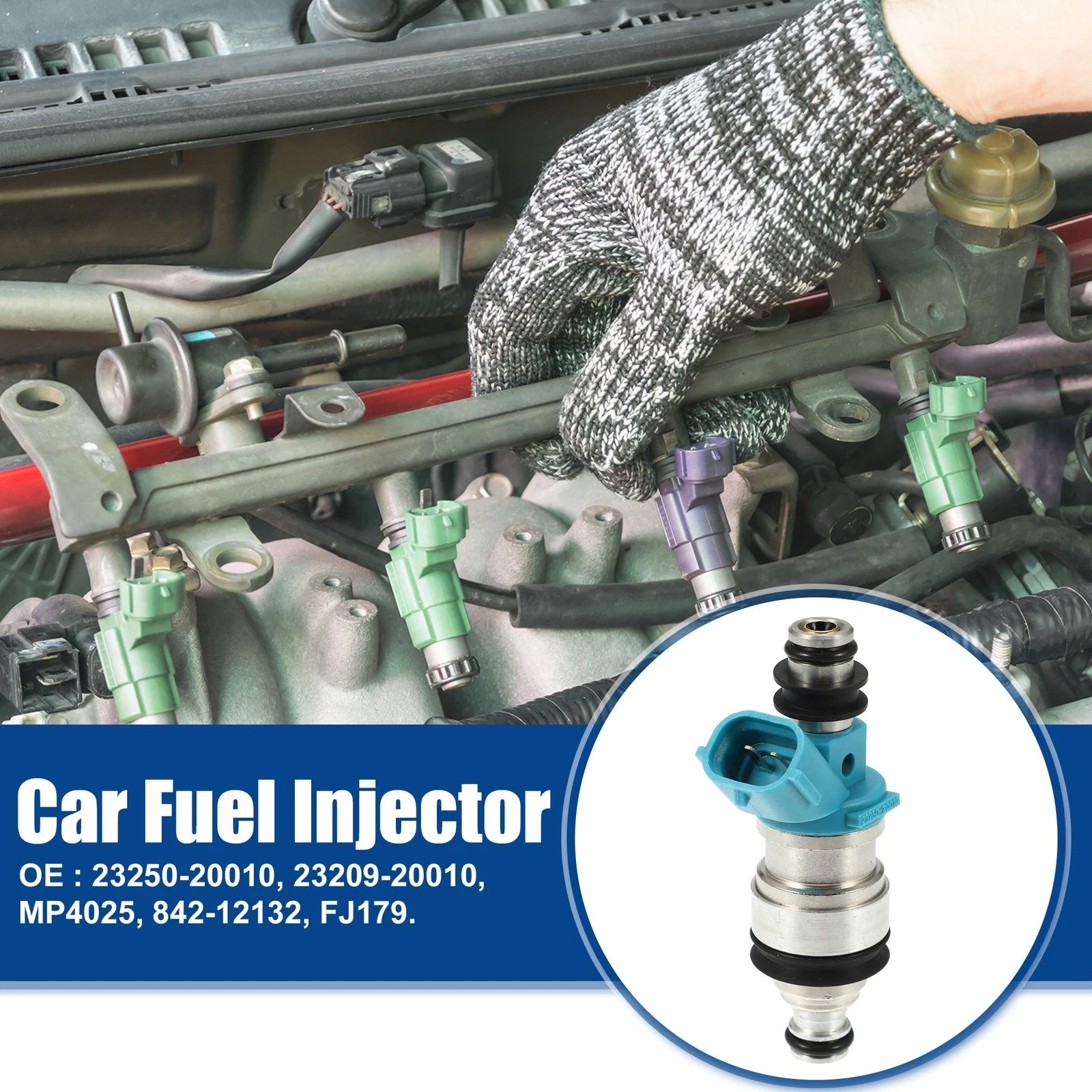 6X Fuel Injector Nozzle 23209-20010 for Toyota Camry 3.0L (1994–2001)