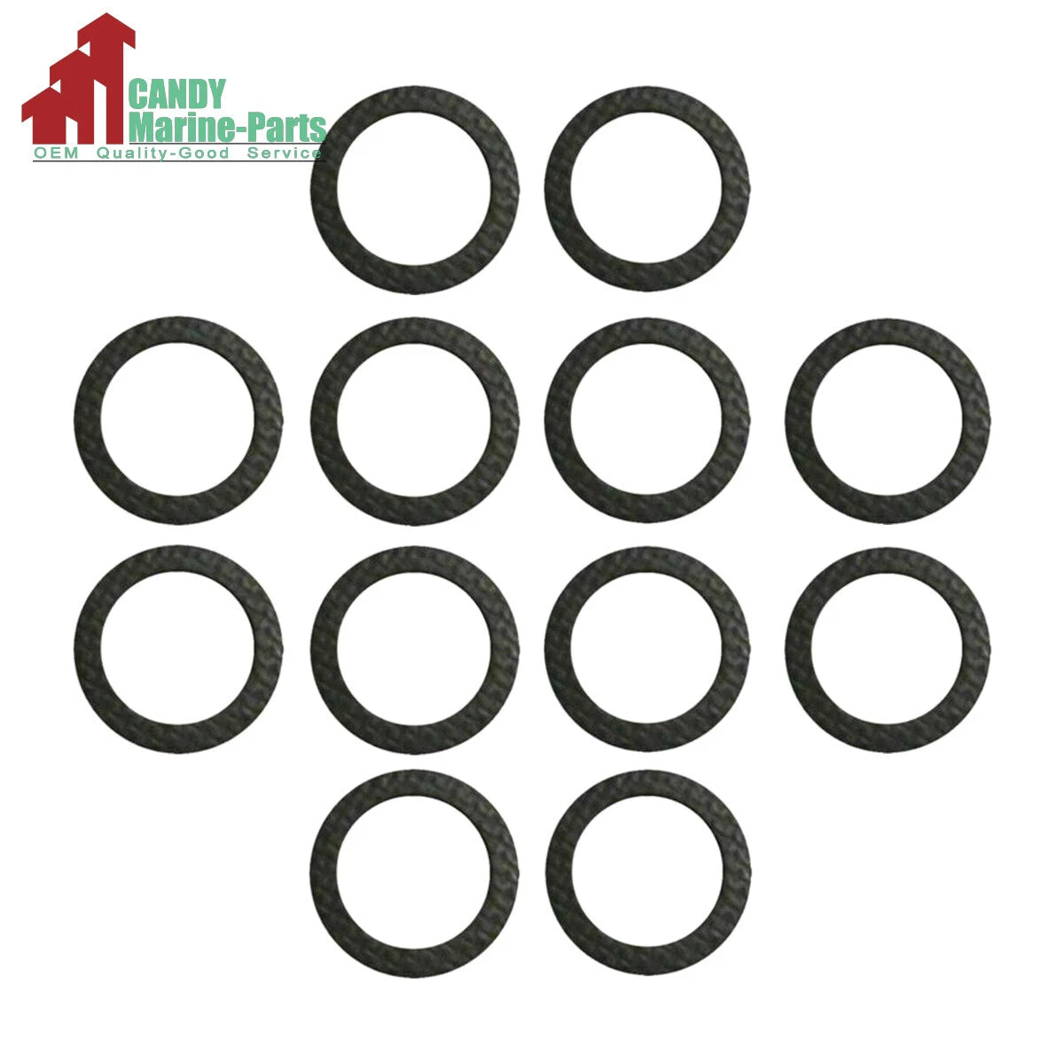 12pc Lower Gearcase Drain Gasket for Mercury MerCruiser (Replaces 18-2945, 12-19183)