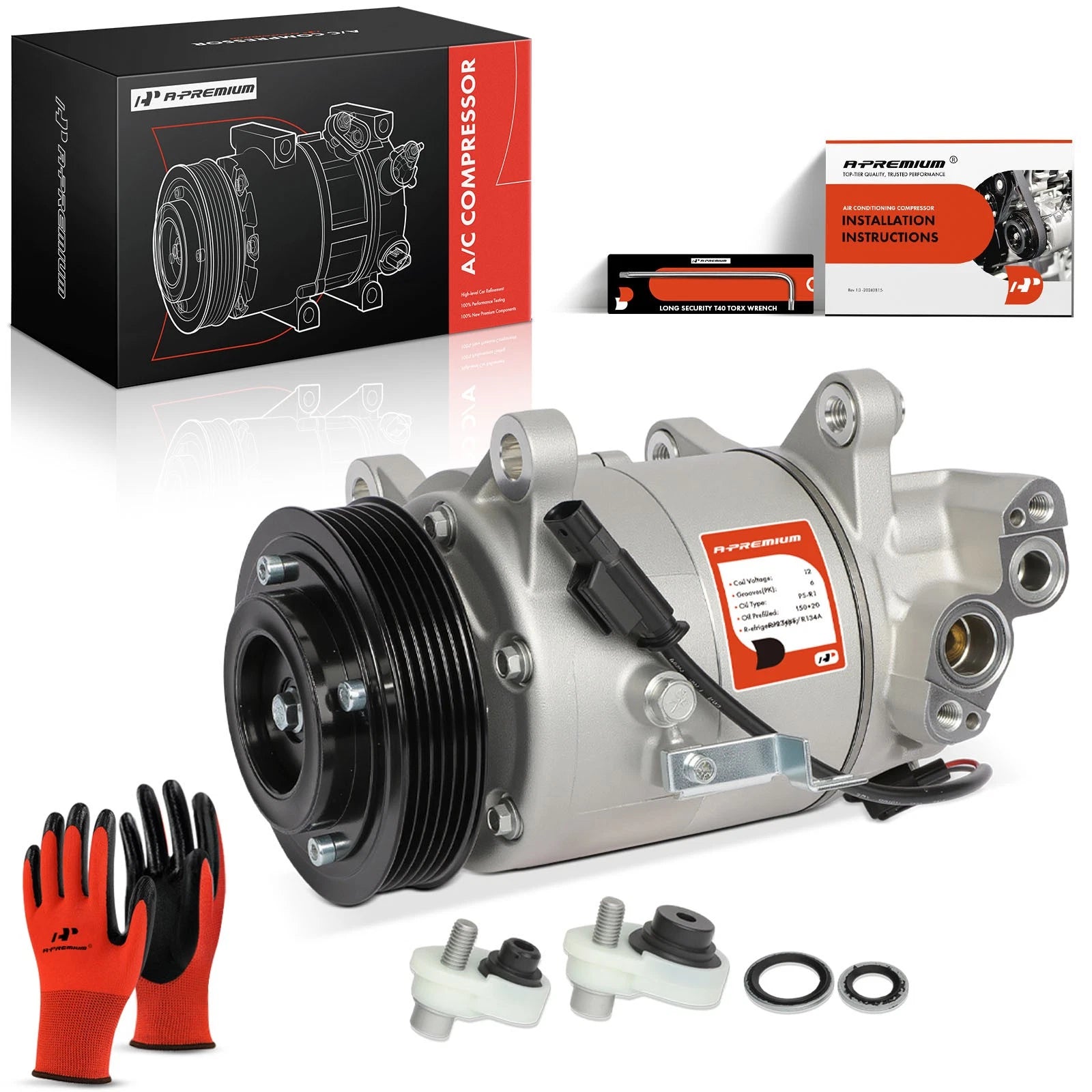 A/C Compressor with Clutch for BMW 340i (2017–2020)