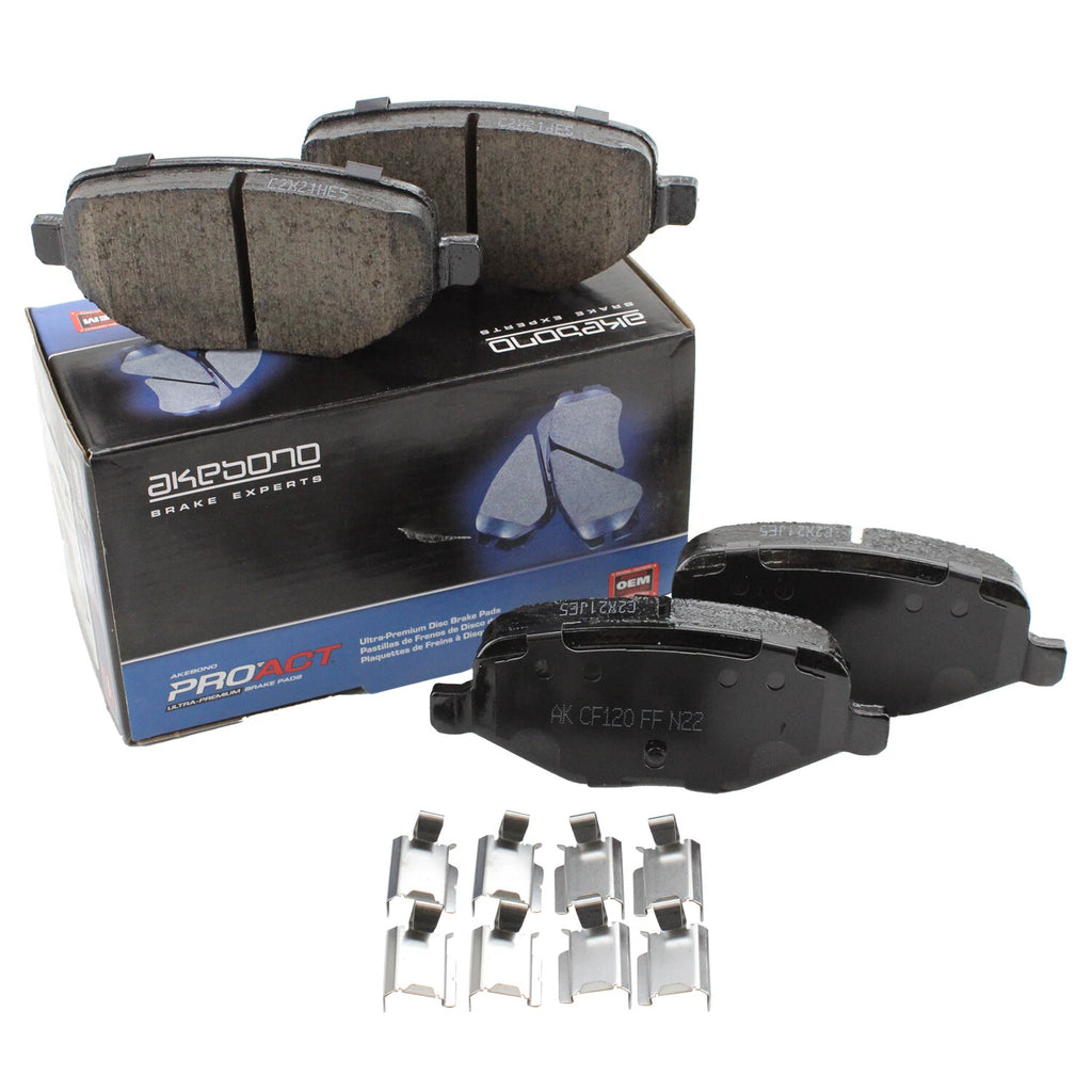 Akebono ProAct Rear Disc Brake Pads for Ford Edge Flex Explorer Lincoln MKT MKX (2007–2020)