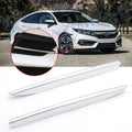 Chrome Silver Front Fog Light Strip Cover Trim for Honda Civic (2016–2018)