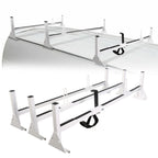 3X Adjustable Van Roof Ladder Rack 68"-75" for Chevy Ford GMC Express (2003–2023)