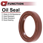 Set of 2 Oil Seal Rotary Shaft Seal FKM Rubber 35x48x8mm