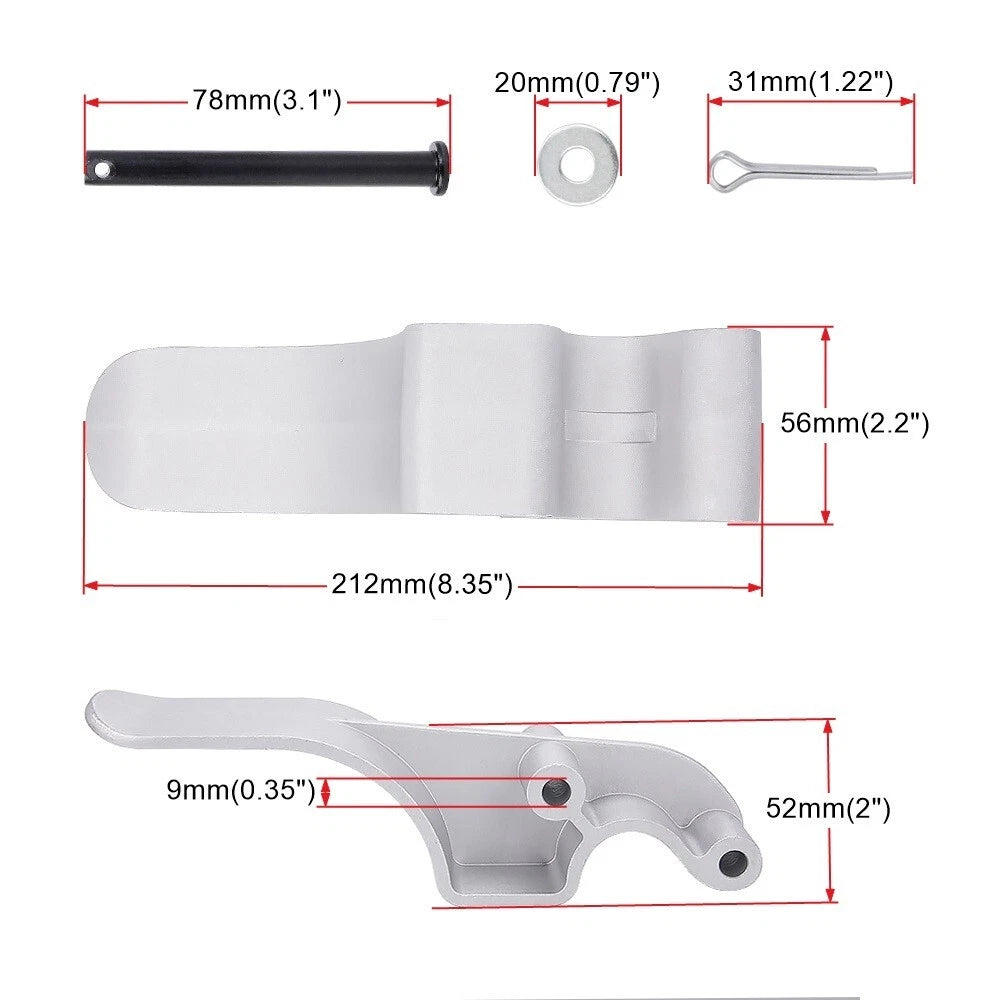 6x Aluminum Tarp Stop Upright Kit for Trucks