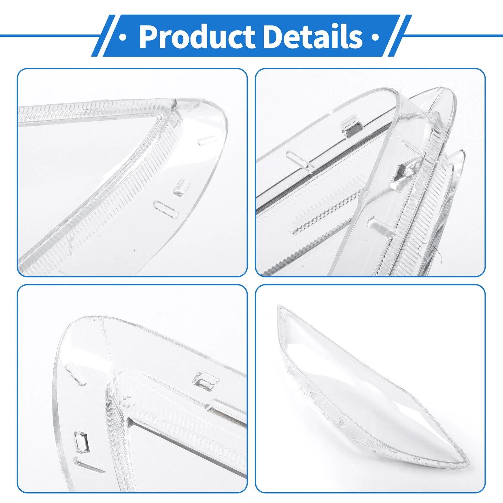 Headlight Lens Cover for Hyundai Elantra (2017–2018) PC Clear