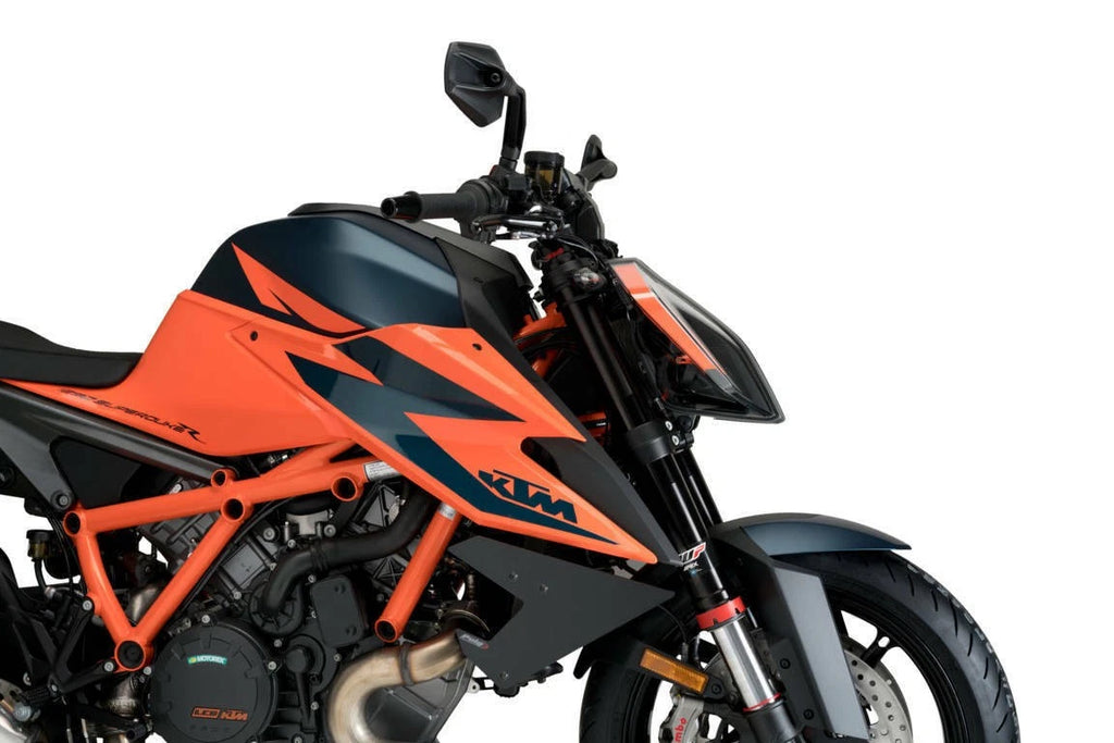 PUIG Downforce Side Spoilers Black for KTM 1290 Super Duke R (2020–2022)
