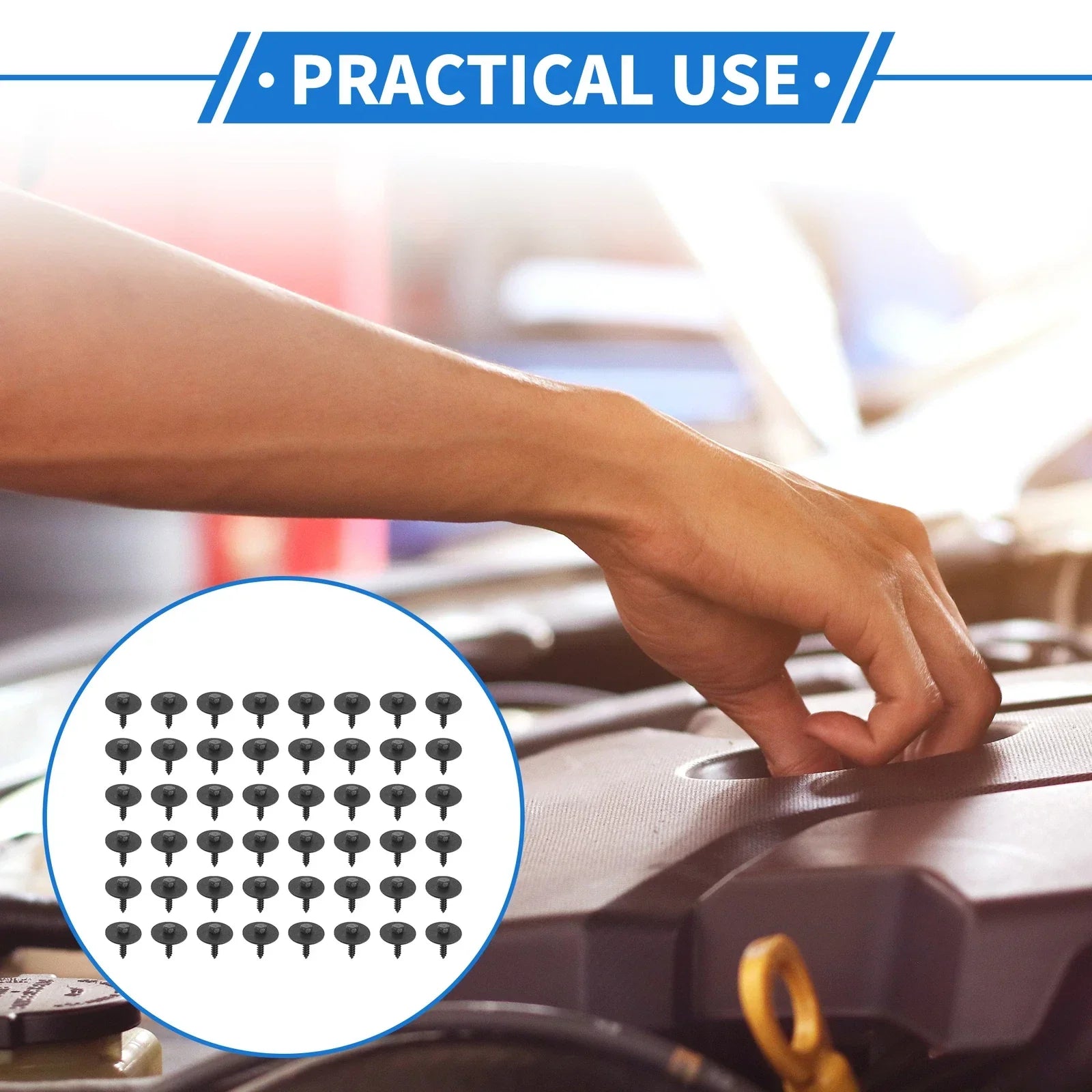 50 x Car Fender Liner Splash Shield Bumper Cover Screws for Mercedes-Benz A220