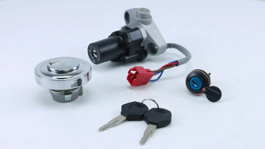 Ignition Switch Fuel Cap Seat Lock Keys for Yamaha V-STAR 650 1100 (1999–2016)