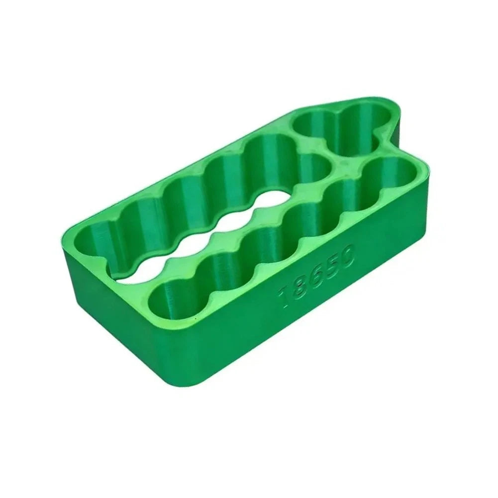 8-Slot Plastic Spot Welding Jig for 21700 Batteries (Dual Row)
