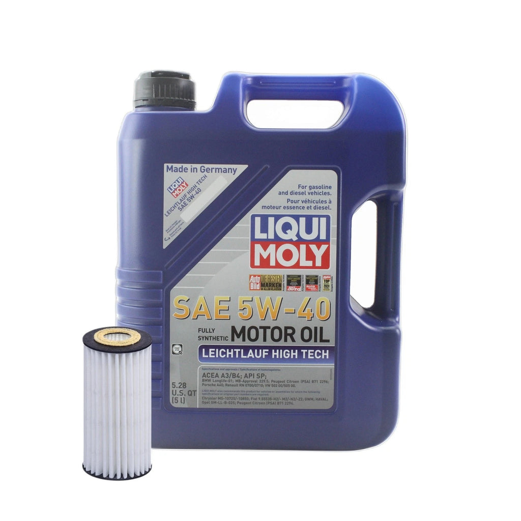 5L Liqui Moly Leichtlauf 5W40 Oil Change Kit for Audi CYNB (2008–2015)